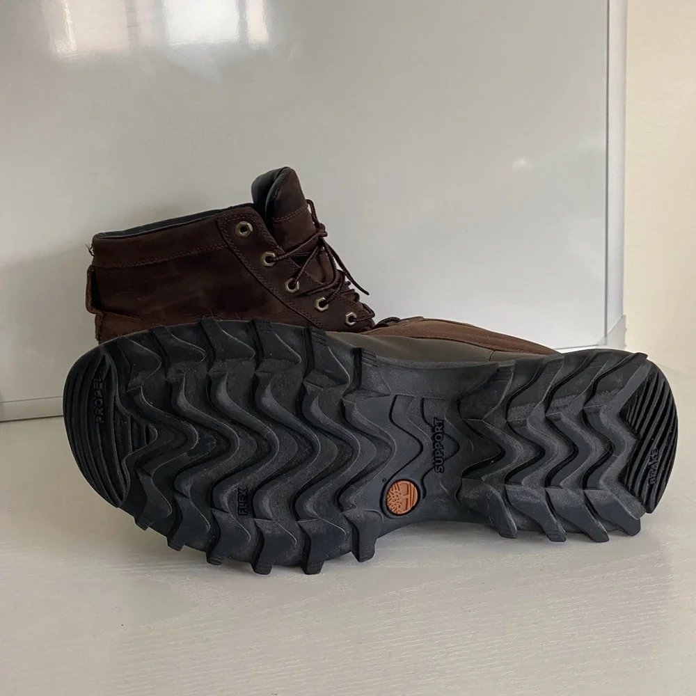 Timberland Brown Leather Rain & Snow Boots